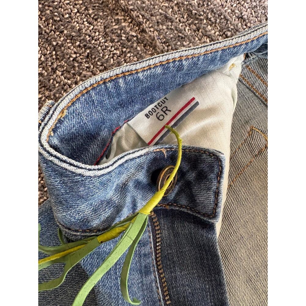 VTG Tommy Hilfiger Jeans Women's 6R (29x30) Blue Boyfriend Fit Y2K Bootcut Denim - Picture 13 of 16